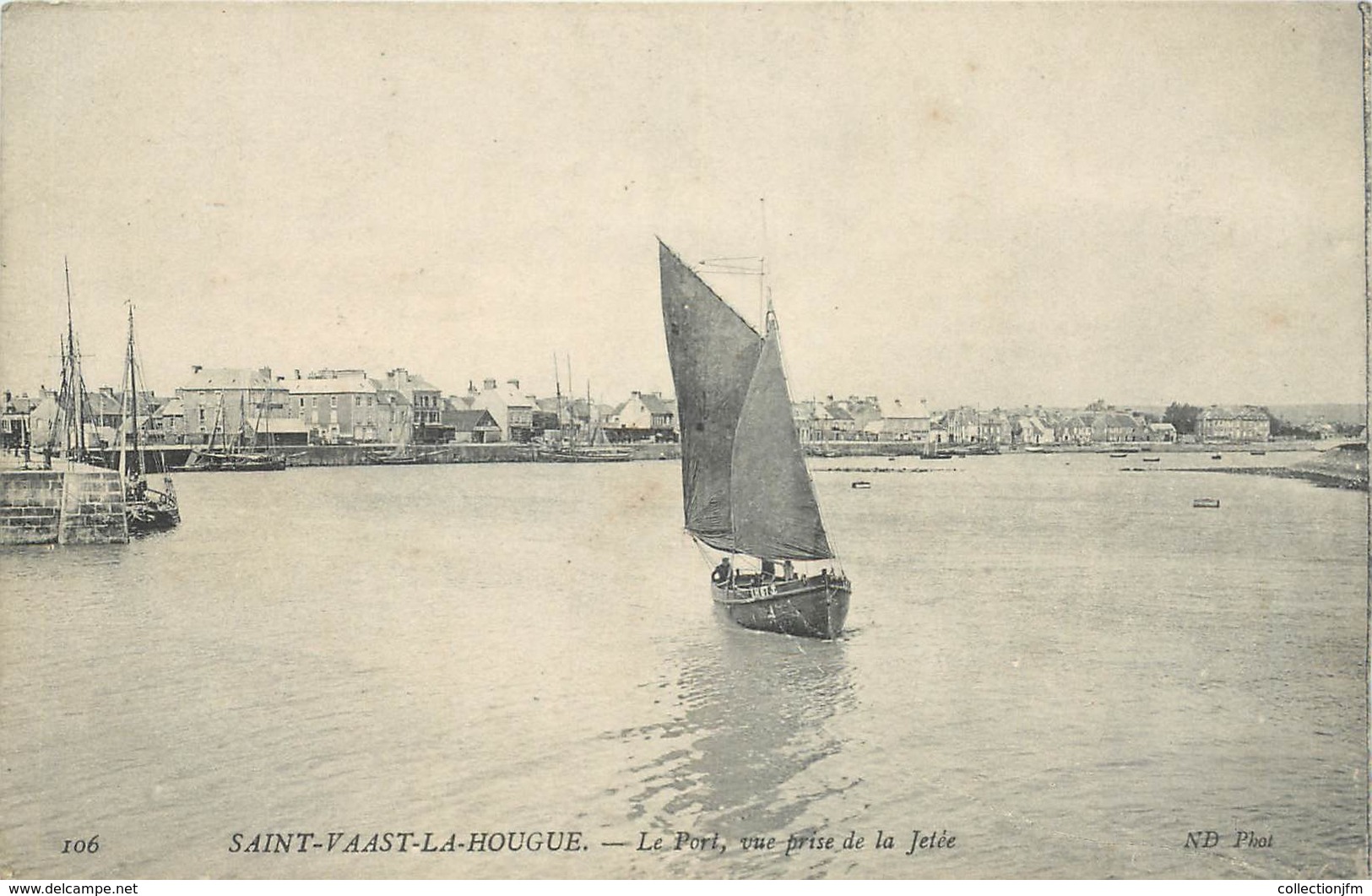 CPA FRANCE 50 "Saint Vaast La Hougue, Le Port" - Saint Vaast La Hougue