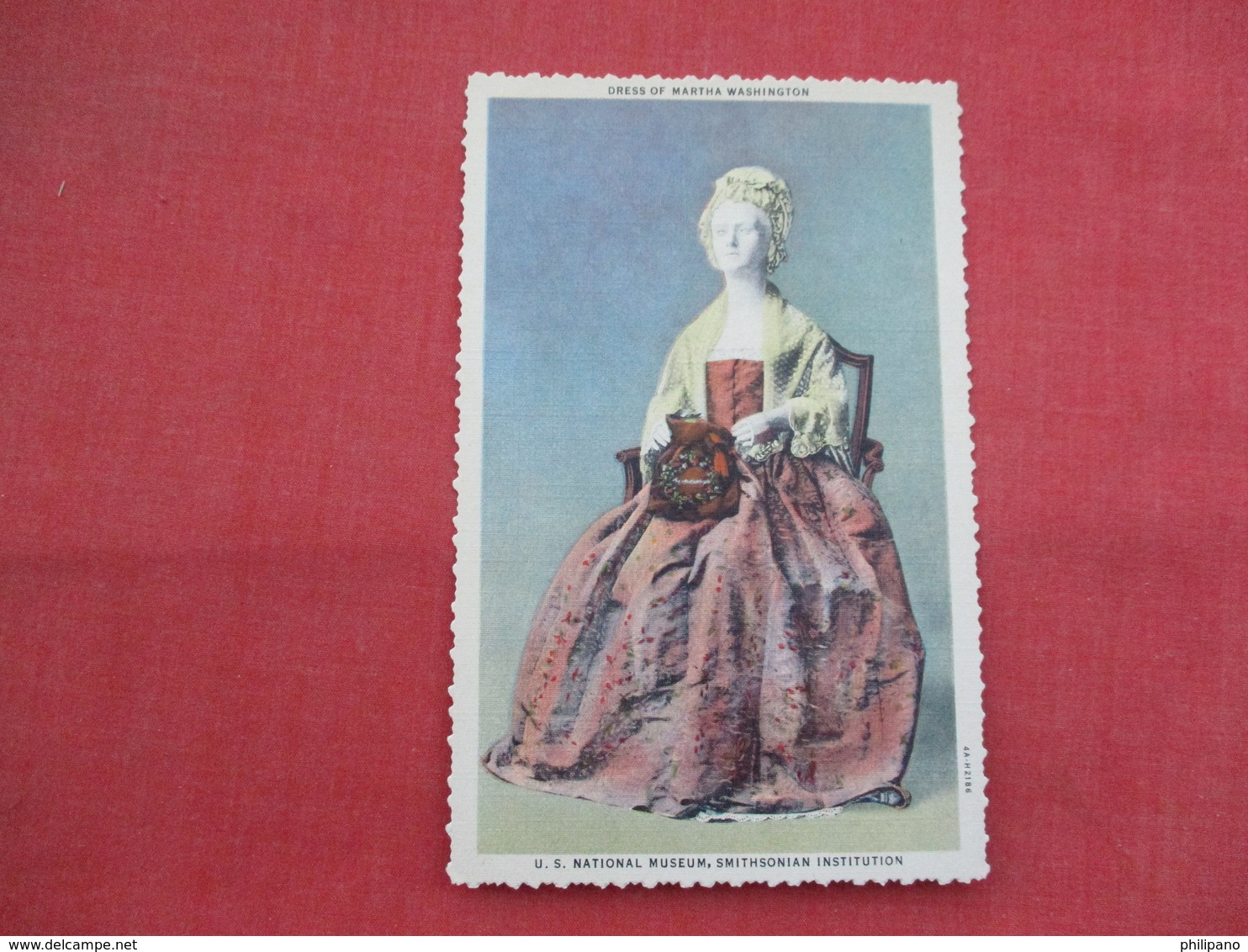 Dress Of Martha Washington         Ref  3458 - Famous Ladies