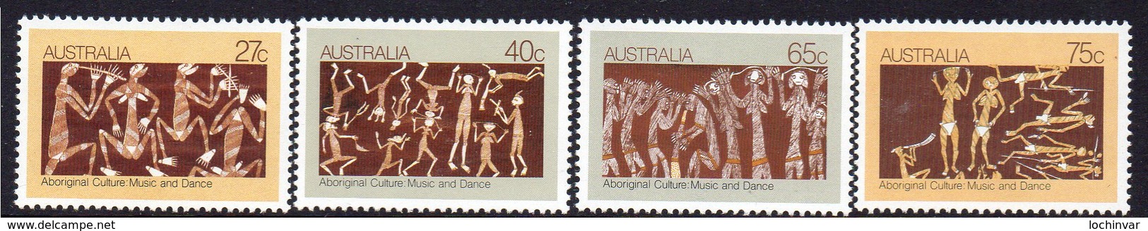 AUSTRALIA, 1982 ABORIGINAL CULTURE 4 MNH - Mint Stamps