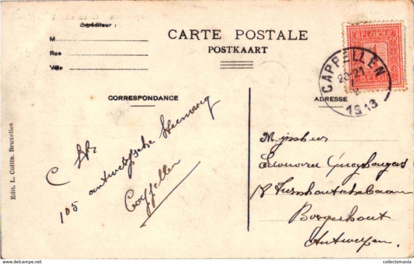 1 Postkaart Kapellen Cappellen  Geuzenhoek C1913 - Kapellen