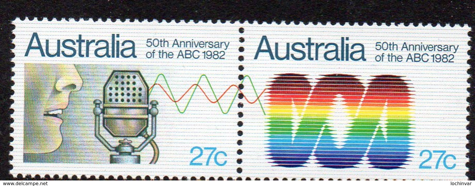AUSTRALIA, 1982 ABC PAIR MNH - Mint Stamps