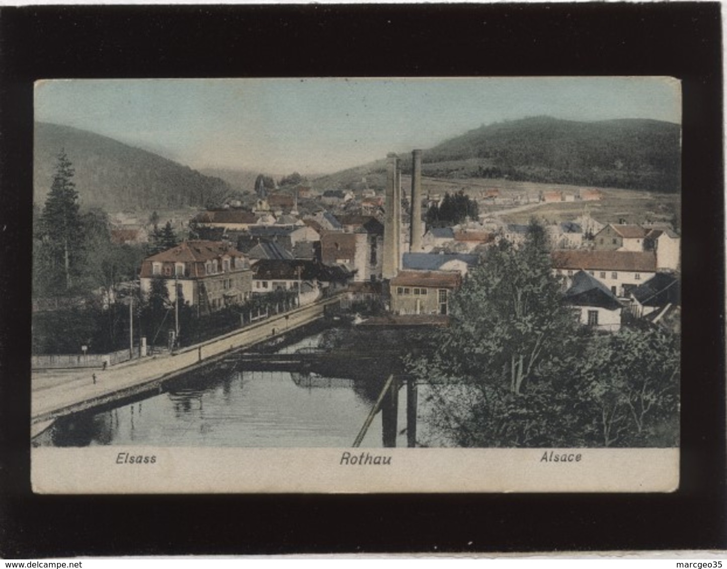 67 Rothau Alsace Elsass édit. G. Sch.sch. Couleur , Cheminée D'usine - Rothau