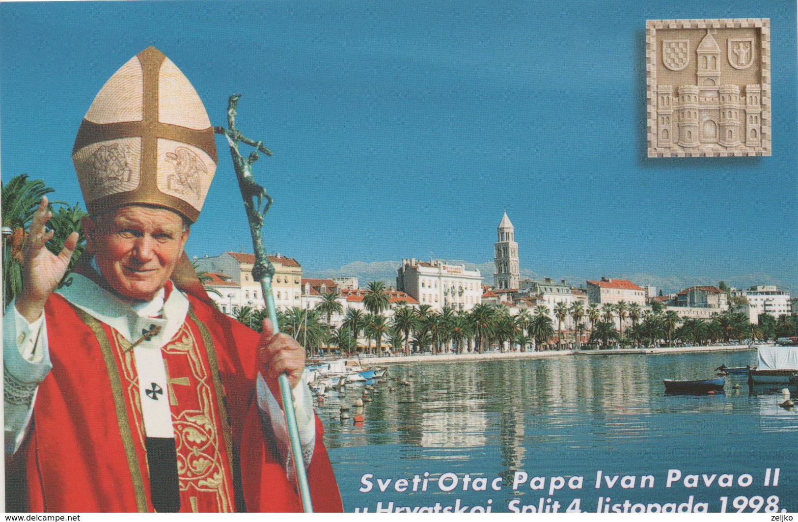 Croatia, Pope John Paul II In Split 1998 - Papi