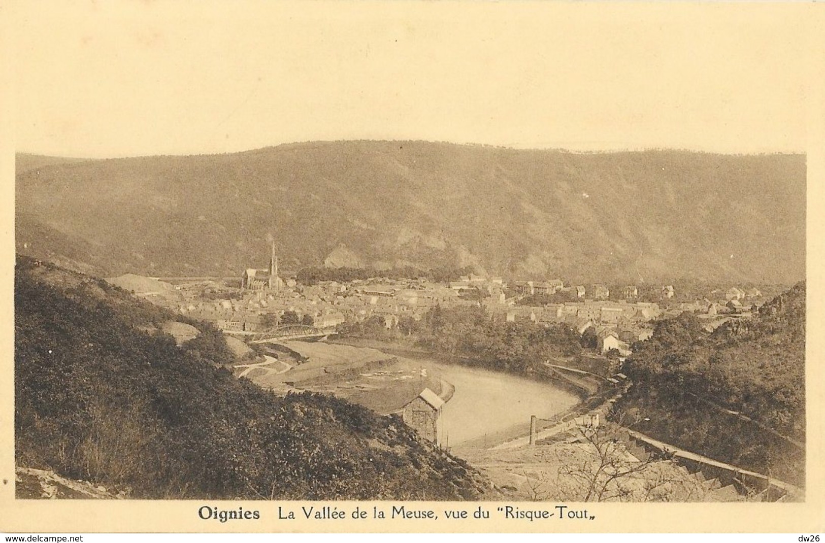 Oignies-en-Thierache (Belgique, Viroinval) La Vallée De La Meuse, Vue Du Risque-Tout - Edition Vve Leclercq - Viroinval