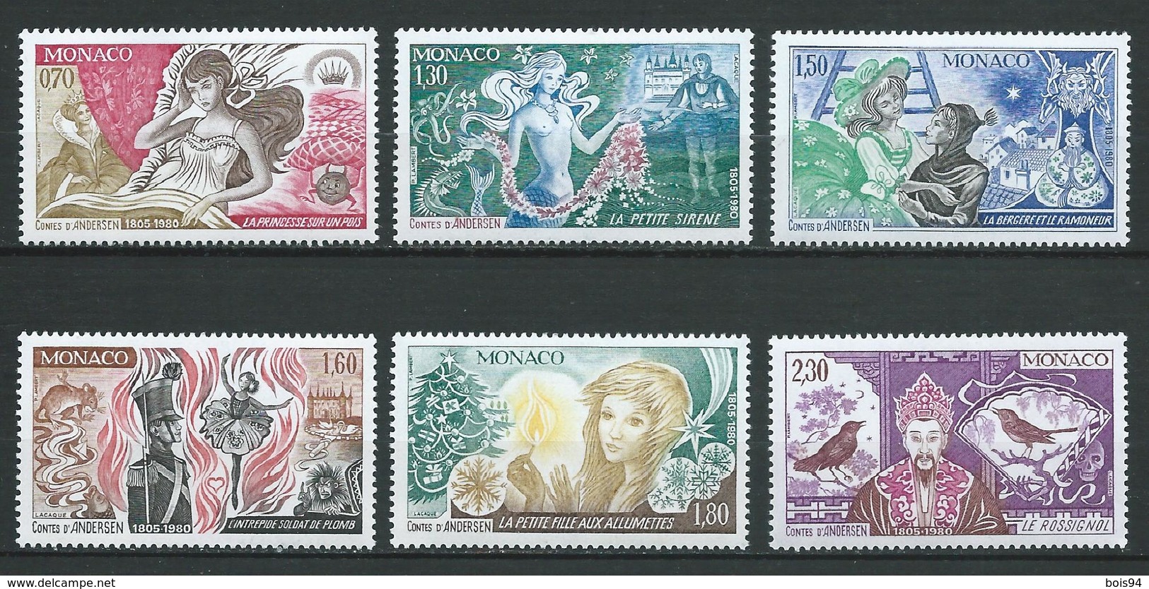 MONACO 1980 . Série N°s 1235 à 1240 . Neufs ** (MNH) - Neufs