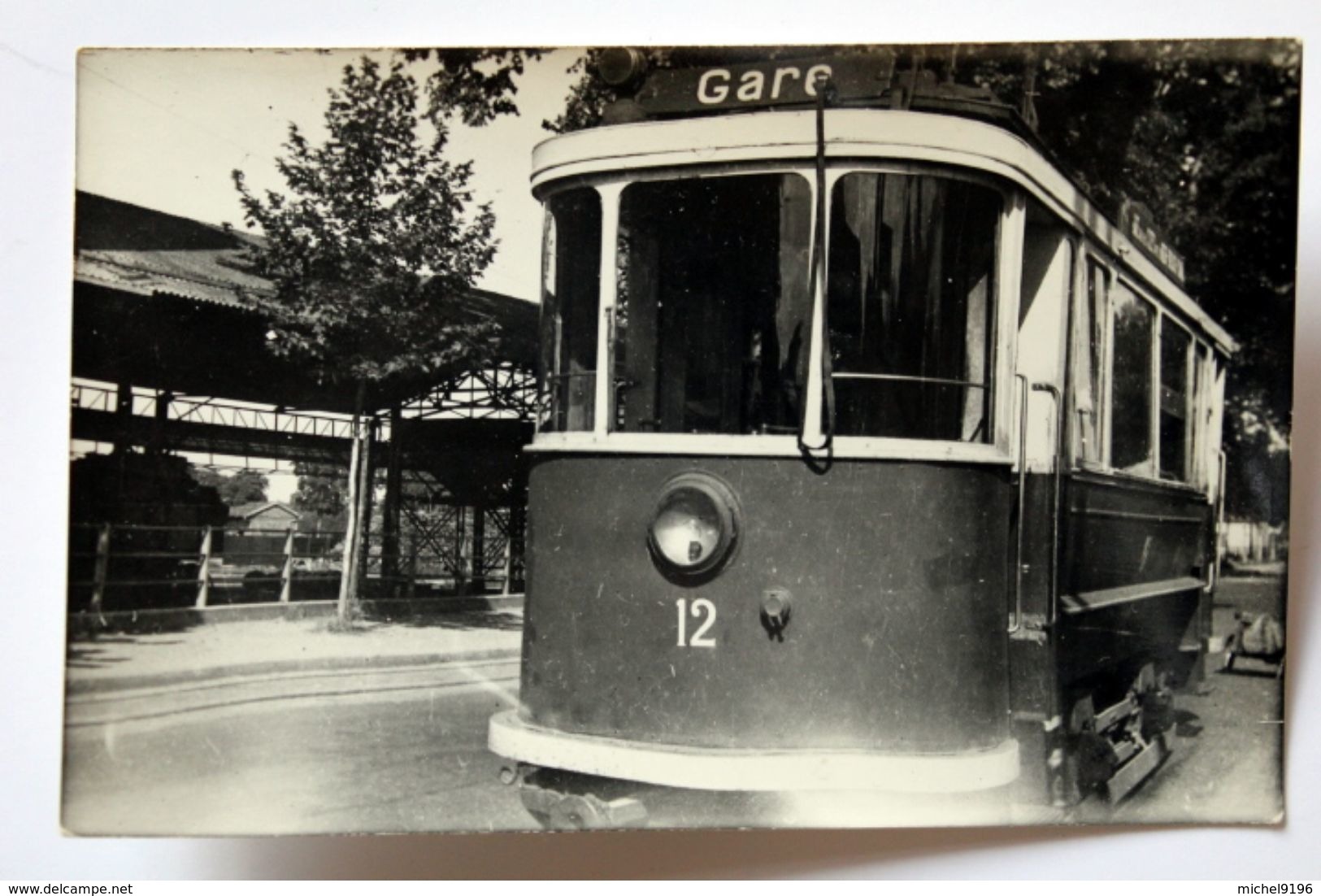 CP Photo Tramway N°12  De Colmar Collection Schnabel - Tramways