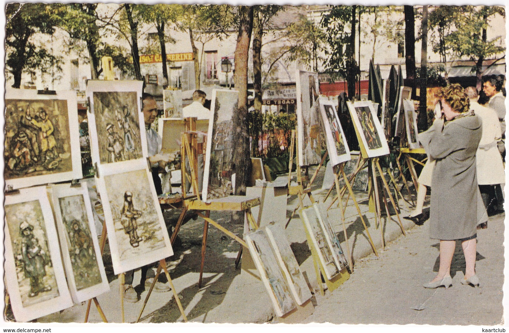 Paris - 'Montmartre' - Les Peintres Sur La Place Du Tertre - (1969) - Markten, Pleinen