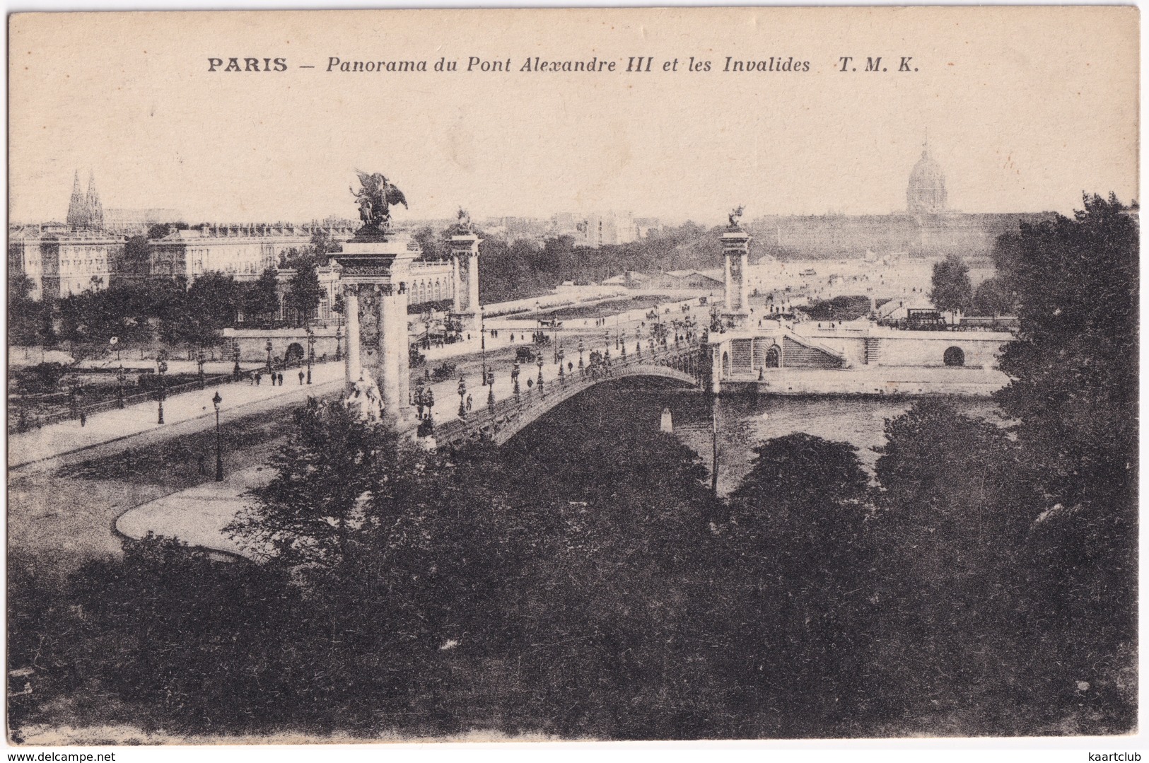 Paris - Panorama Du Pont Alexandre III Et Les Invalides.   T.M.K.  - (1919) - Panorama's