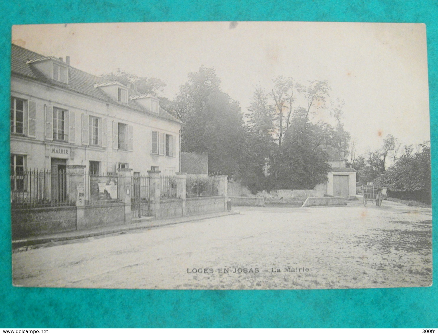 CPA LOGES EN JOSAS  LA MAIRIE  ( 78 YVELINES) ANIMEE PETITE FILLE CHARRETTE - Jouy En Josas