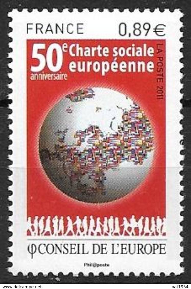France 2011 Service N° 150 Neuf Conseil De L'Europe à La Faciale - Neufs