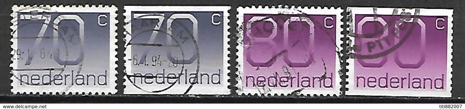 PAYS - BAS       -    1991 .   Y&T  N° 1380A & 1380B Oblitérés  . - Oblitérés