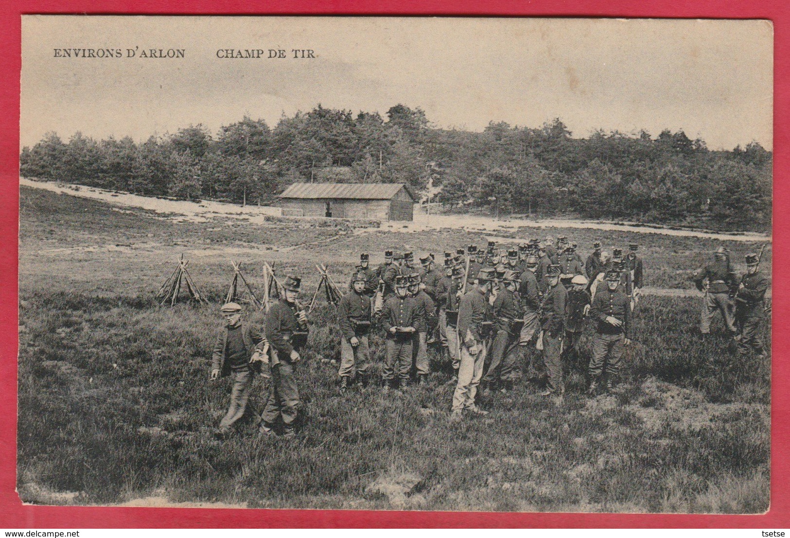 Environs D'Arlon - Champ De Tir ... Groupe De Soldats ( Voir Verso ) - Aarlen