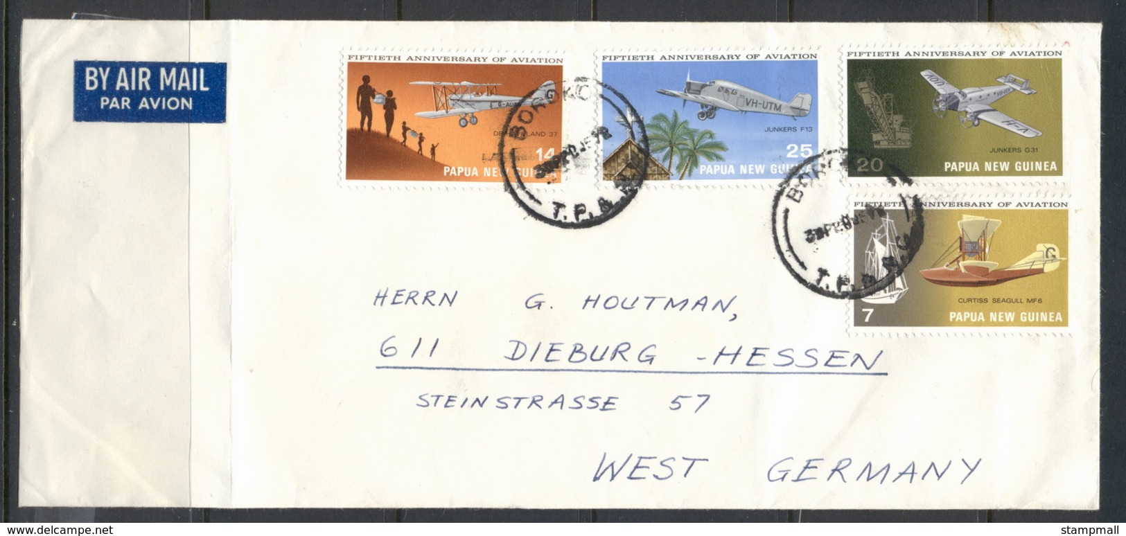 PNG 1972 Aviation On Cover - Papua New Guinea