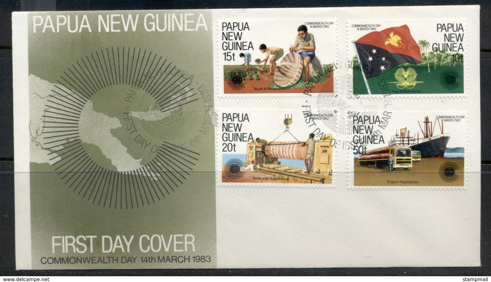 PNG 1983 Commonwealth Day FDC - Papua New Guinea