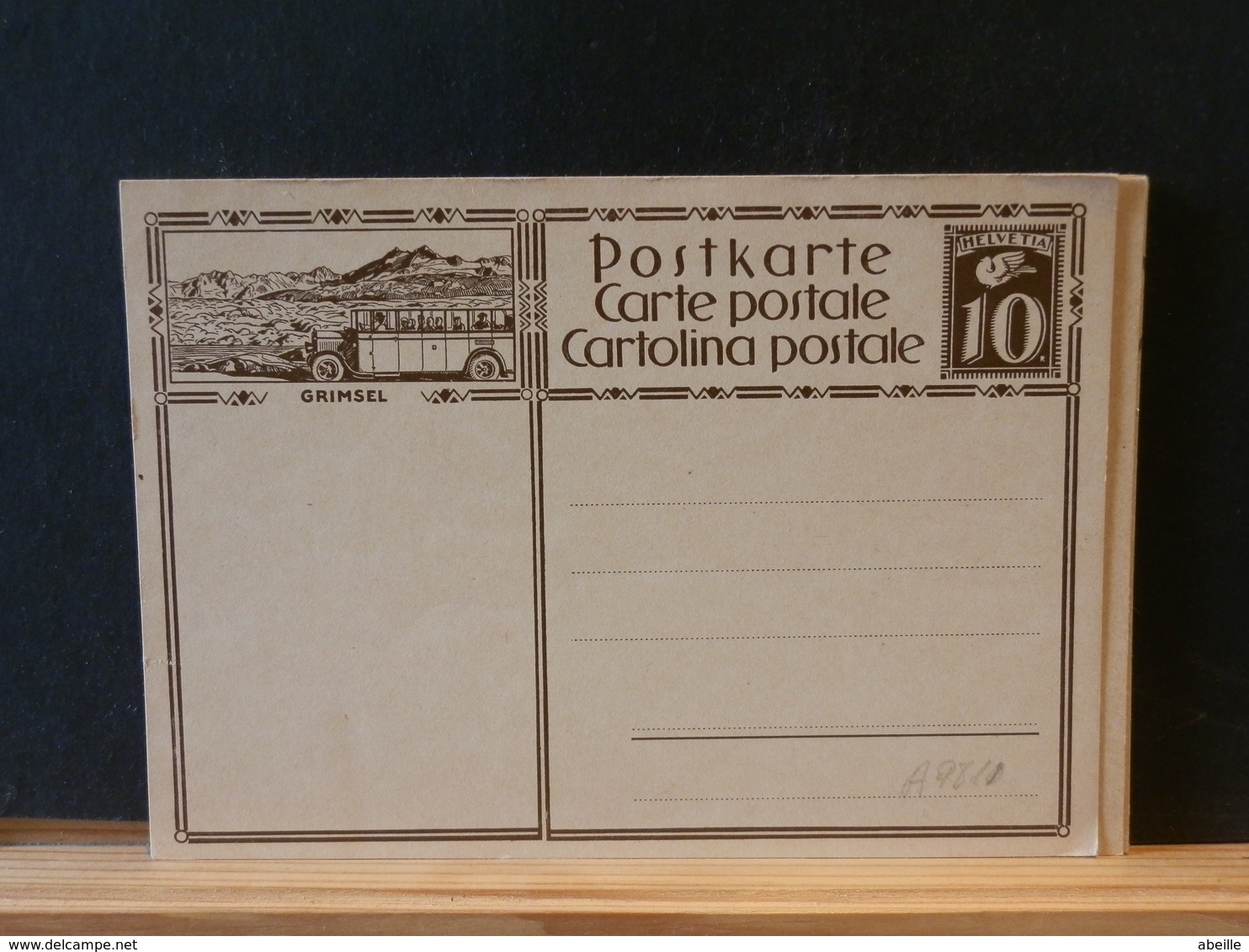 A9811 CP SUISSE  ILLUSTRE   XX - Stamped Stationery