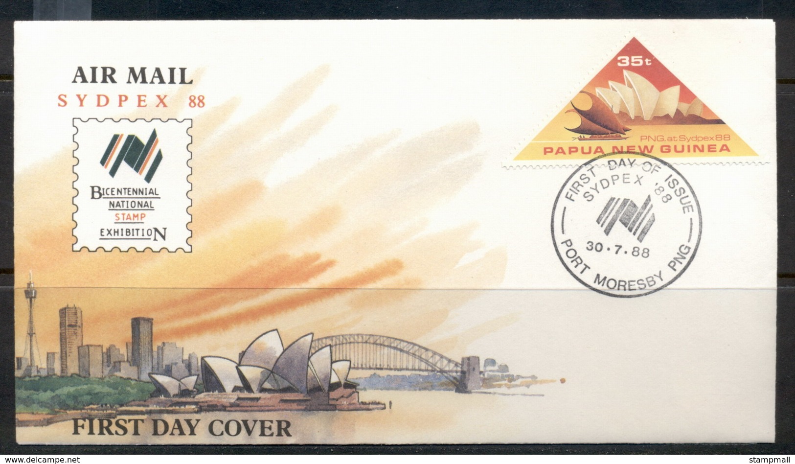 PNG 1988 Sydpex FDC - Papua New Guinea