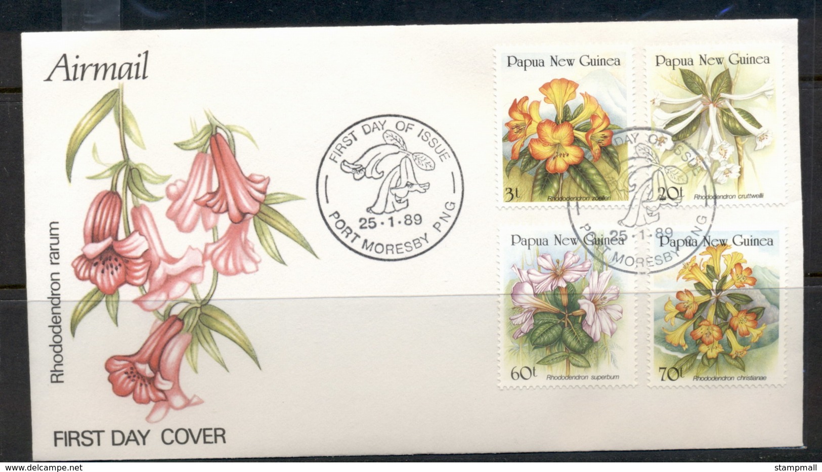 PNG 1989 Flowers FDC - Papua New Guinea