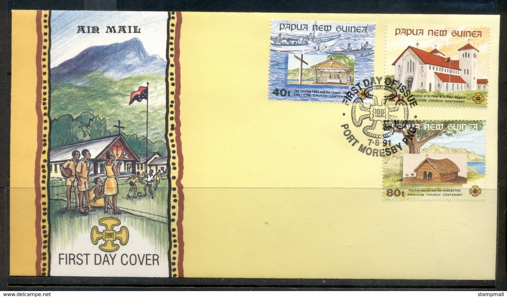 PNG 1991 Churches FDC - Papua New Guinea