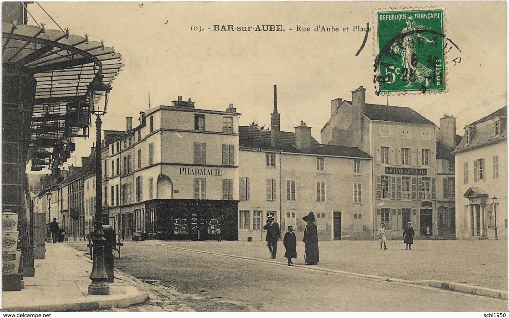 ~  JP  ~  10  ~    BAR  SUR  AUBE   ~  Rue D ' Aube Et Place     ~ - Bar-sur-Aube