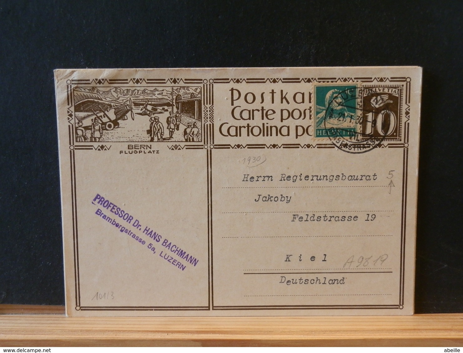 A9819 CP SUISSE  ILLUSTRE  1930 - Enteros Postales