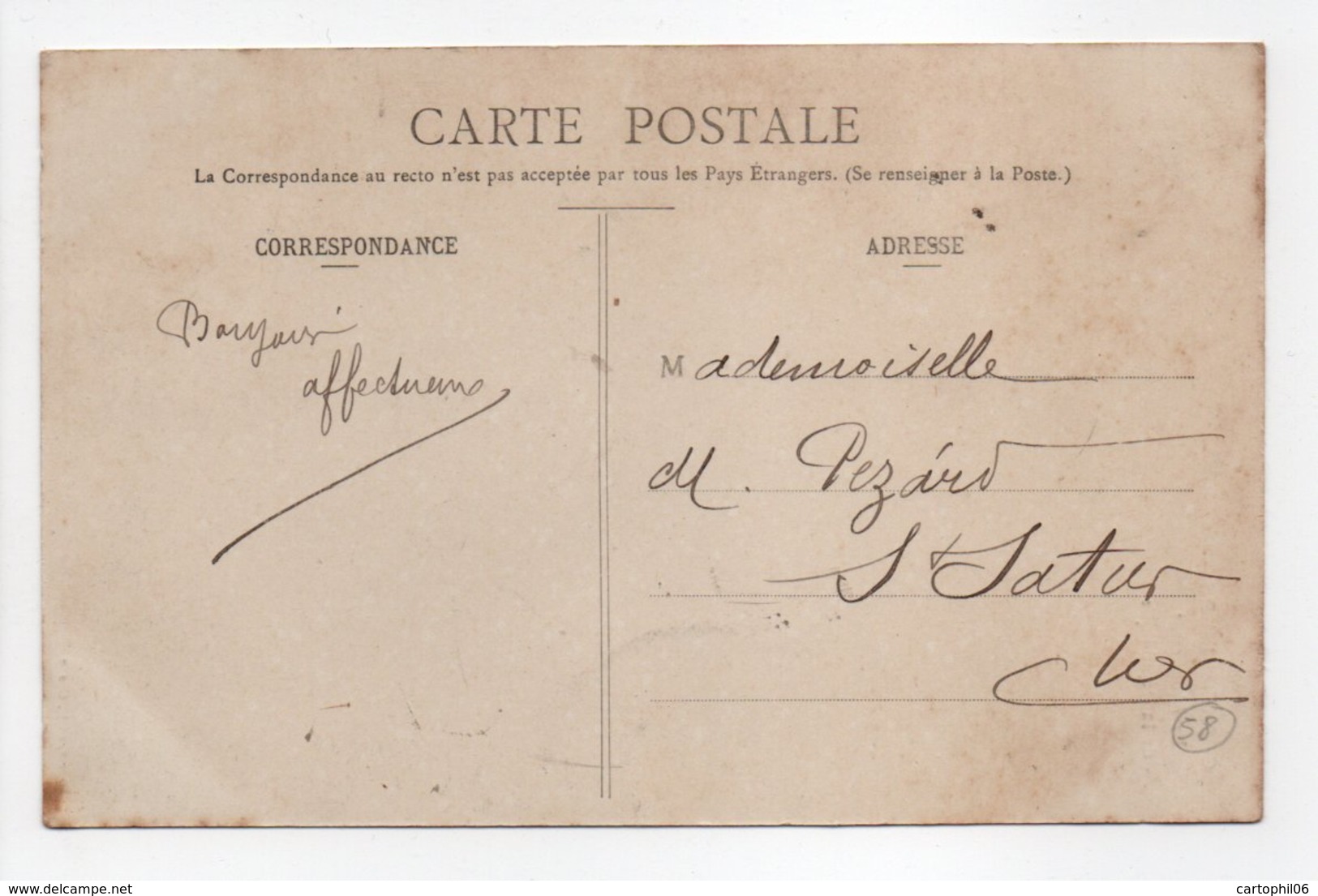 - CPA COSNE-SUR-LOIRE (58) - Le Monument De La République 1908 (avec Personnages) - Edition Didier - - Cosne Cours Sur Loire
