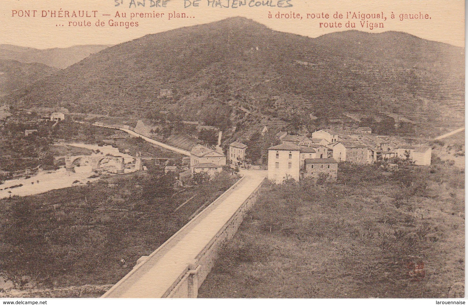 30 - SUMENE - Pont D' Hérault - Au Premier Plan... Route De Ganges - Sumène