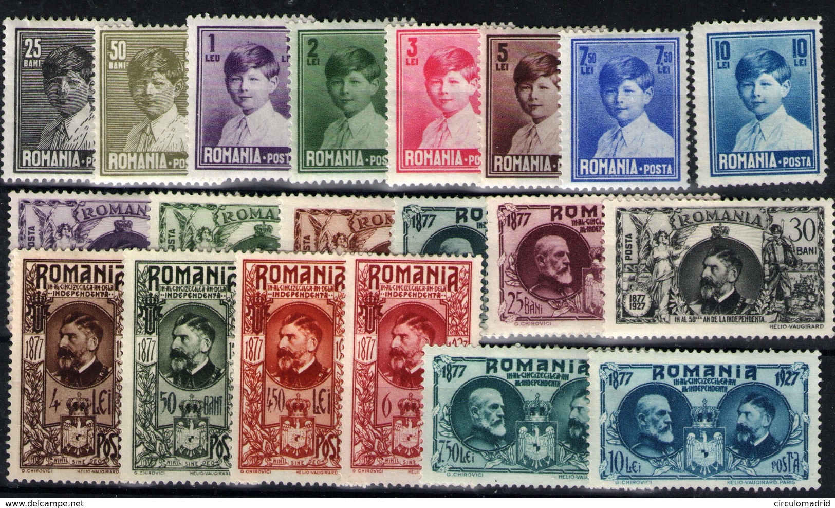 Rumanía Nº 336/43. Año 1927/29 - Unused Stamps