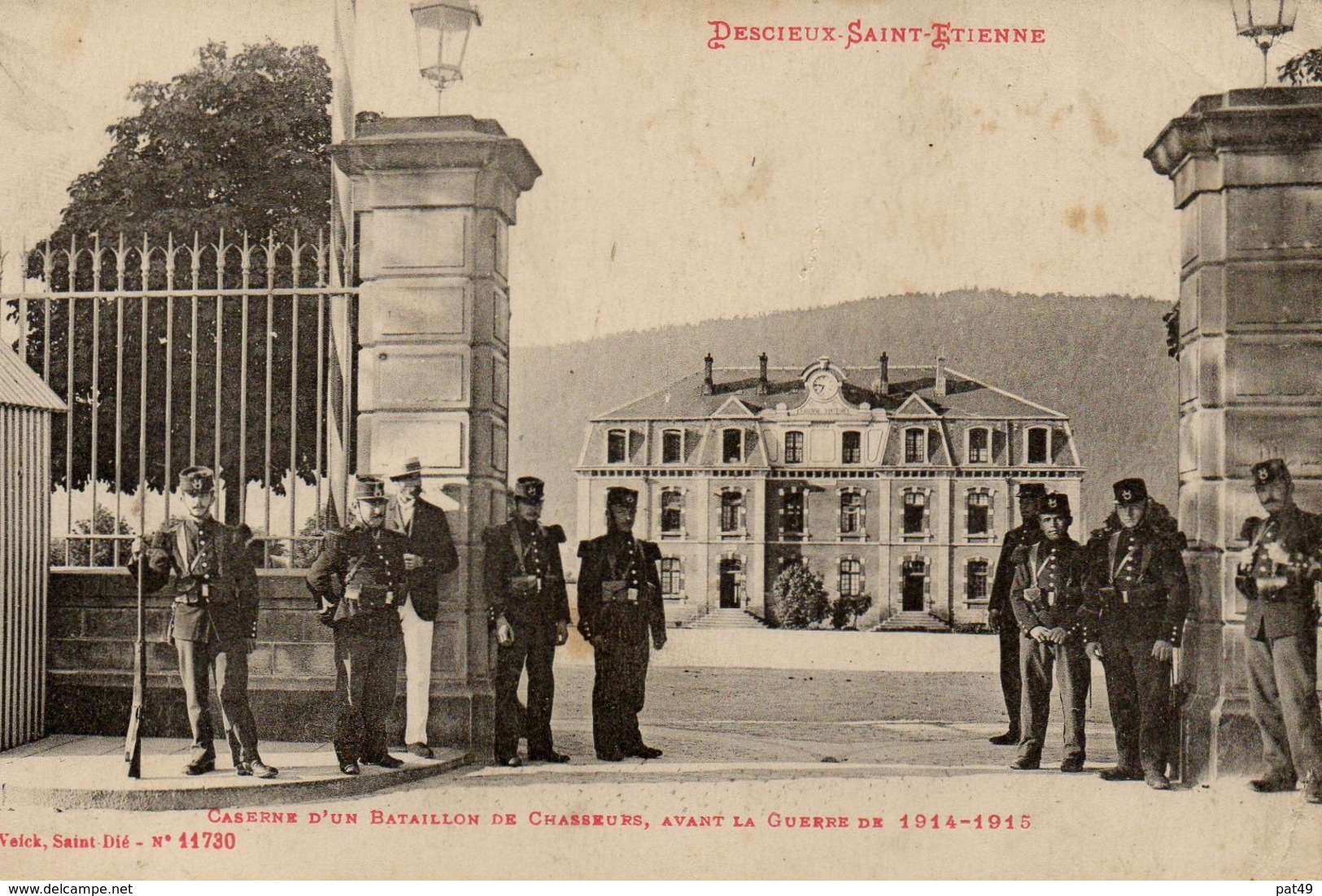 Descieux Saint Etienne - Caserne D'un Bataillon De Chasseurs Avant 14/18 - Belle Animation (839) - Saint Etienne De Remiremont