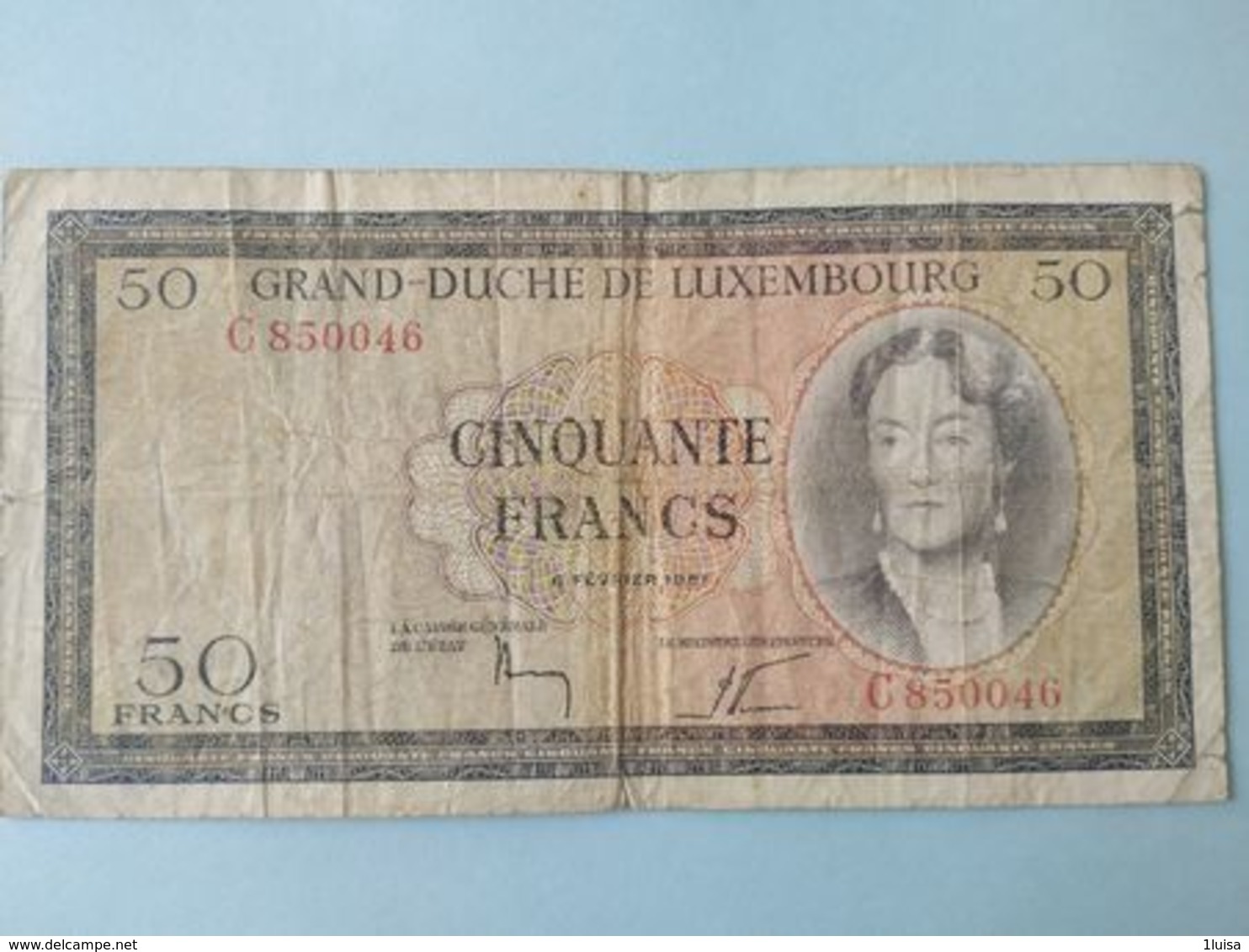 50 Francs 1962 - Lussemburgo