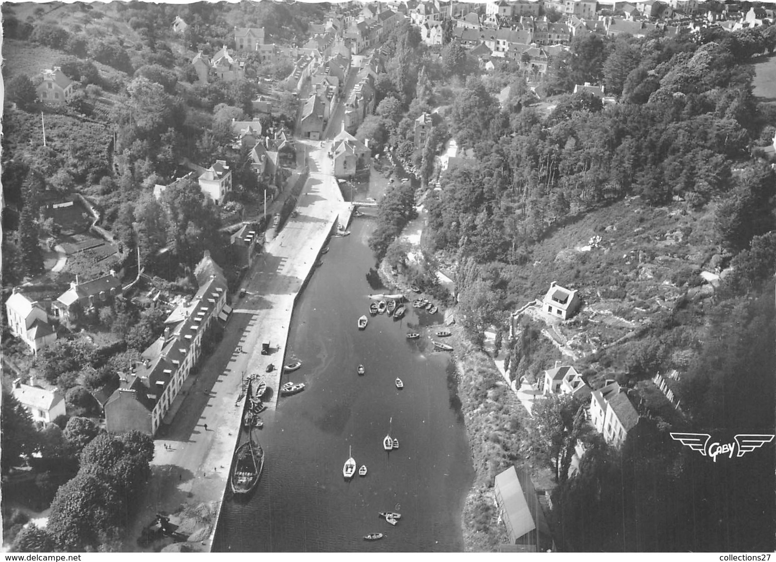 29-PONT-AVEN- LE PORT SUR L'AVEN VUE DU CIEL - Pont Aven