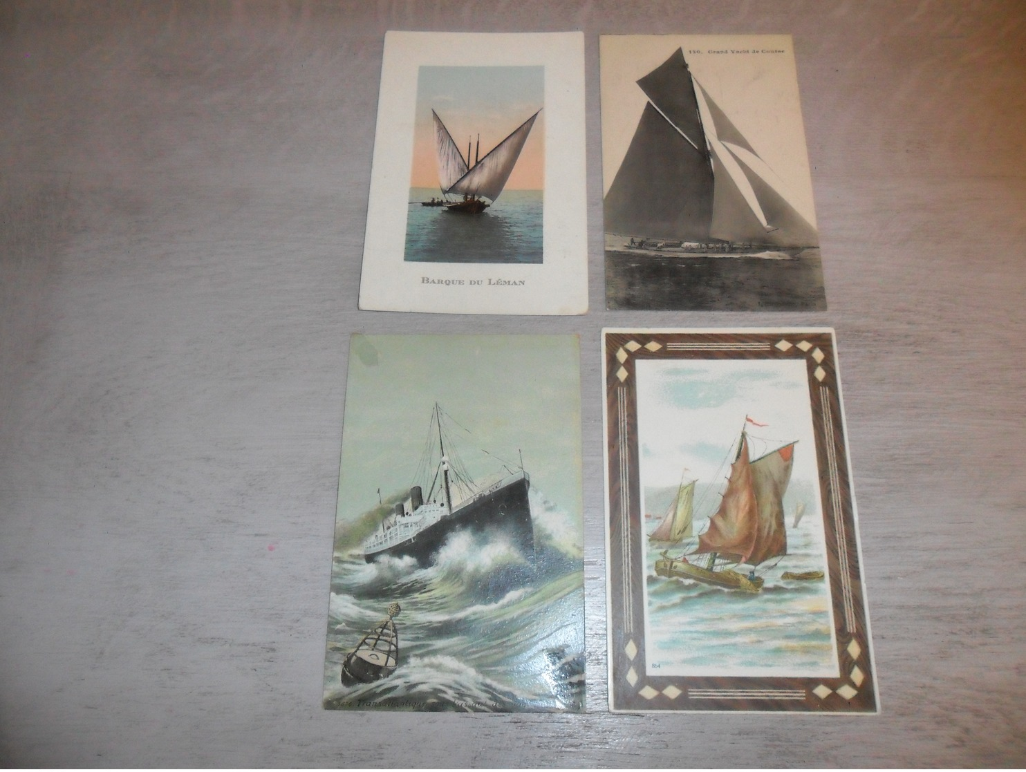 Beau lot de 60 cartes postales de bateaux  bateau de voile  Mooi lot  60 postkaarten van boten  boot  zeilschepen  schip