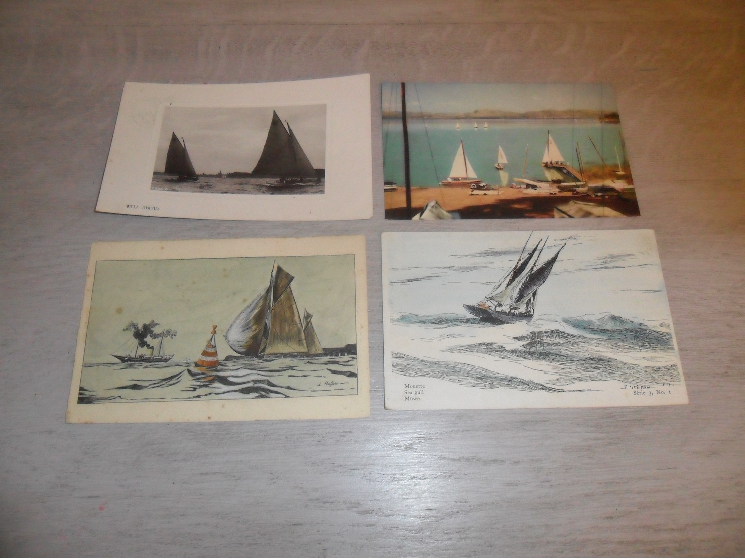 Beau lot de 60 cartes postales de bateaux  bateau de voile  Mooi lot  60 postkaarten van boten  boot  zeilschepen  schip