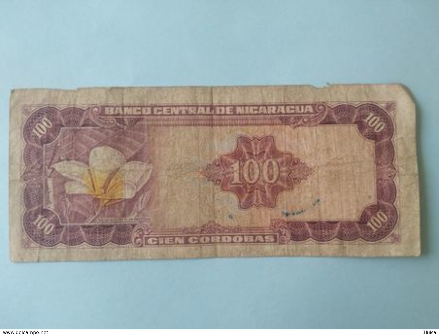 100 Cordobas 1972 - Nicaragua