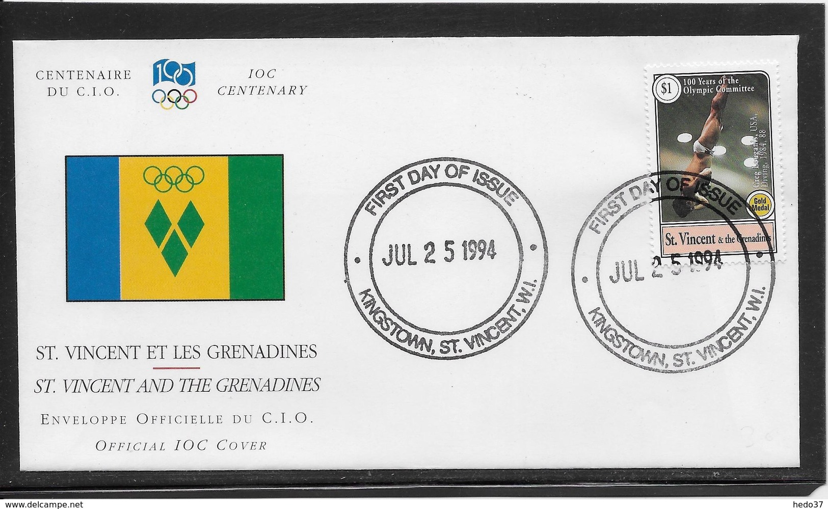 Thème Natation  - Jeux Olympiques - Sports - Enveloppe - Swimming