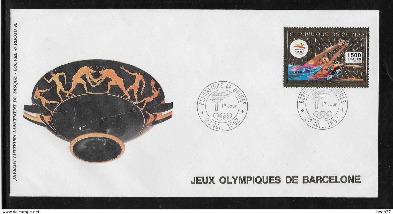 Thème Natation  - Jeux Olympiques - Sports - Enveloppe - Natation