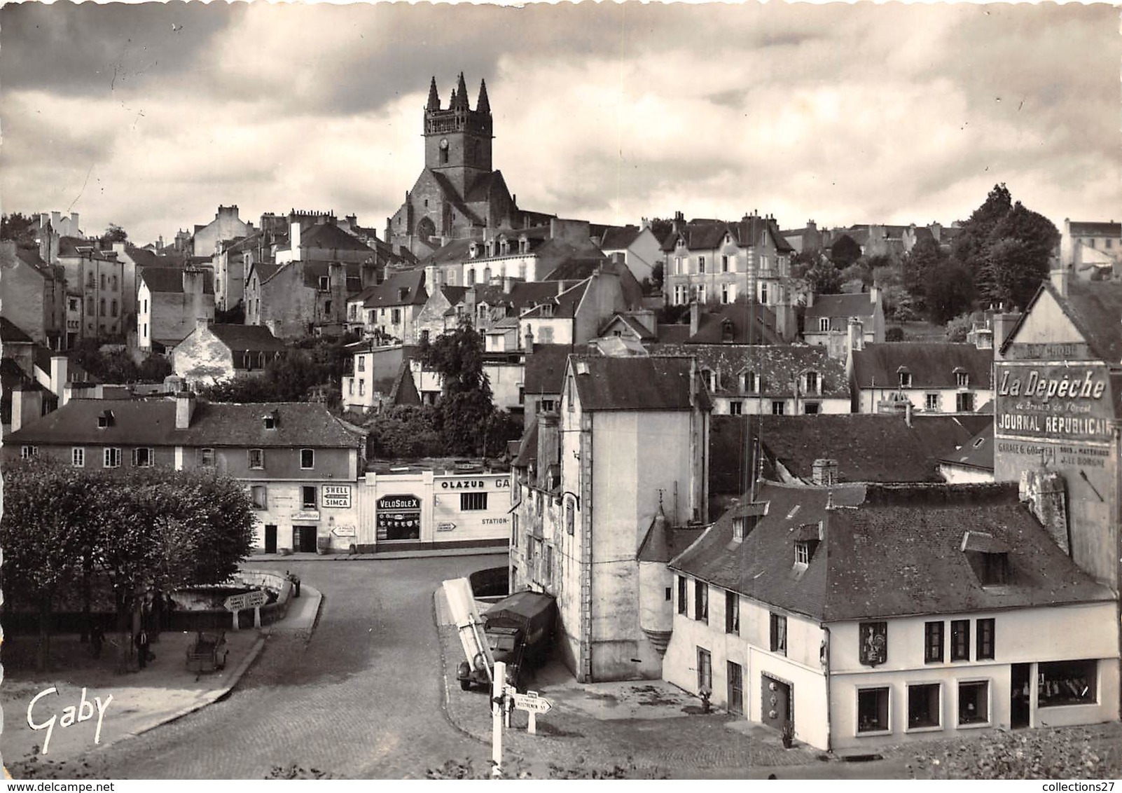 29-QUIMPERLE- VUE D'ENSEMBLE ET L'EGLISE ST-MICHEL - Quimperlé