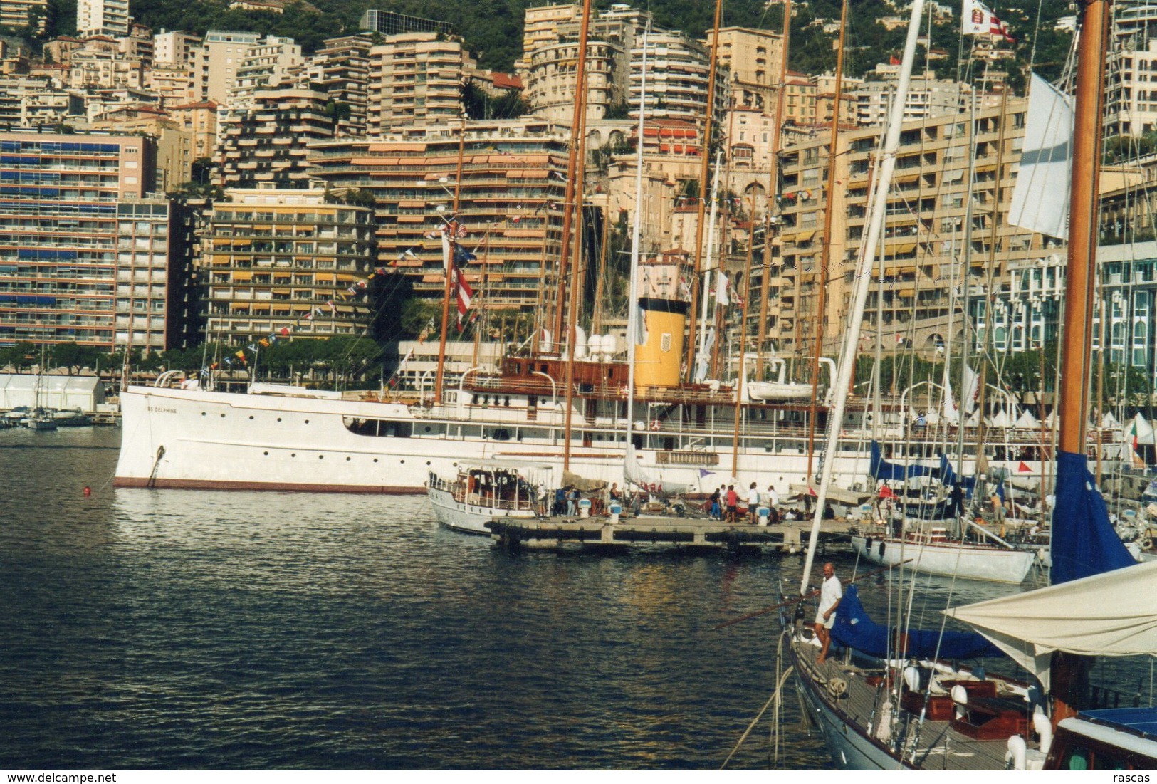 L - PHOTO ORIGINALE - BATEAU - MONACO CLASSIC WEEK - SS DELPHINE OU FURENT PREPARES LES ACCORDS DE YALTA - 09 / 2003 - Bateaux