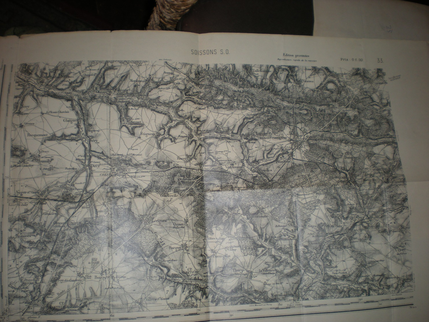 Ancienne Carte SOISSONS - Topographische Kaarten