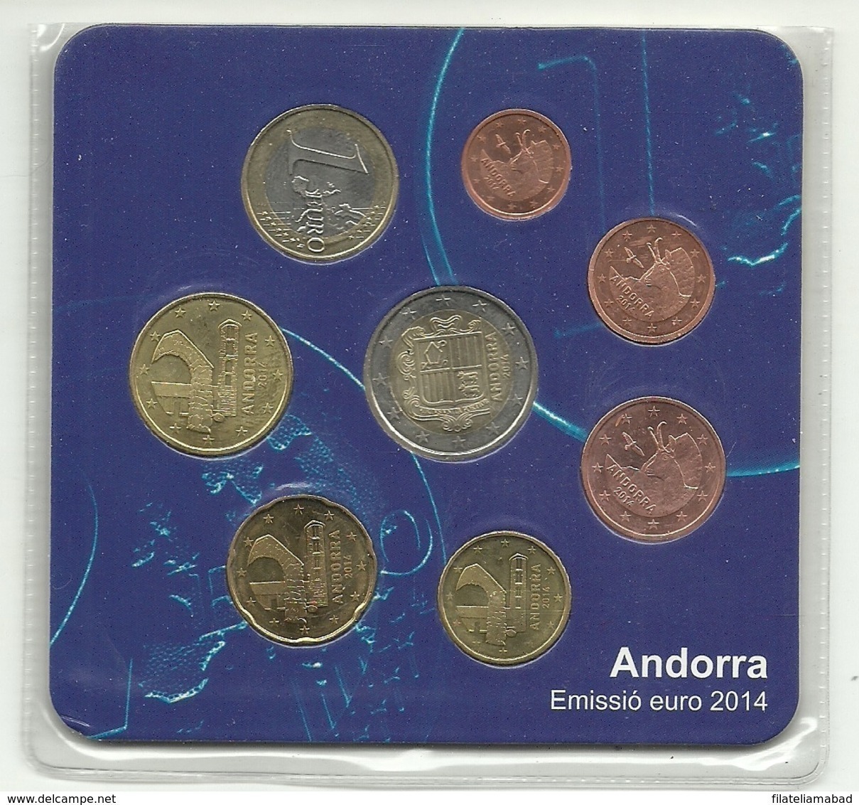 ANDORRA SERIE DE EUROS PARA RESIDENTES 2014. OFERTA ESPECIAL   (M. C.05.18) - Andorre