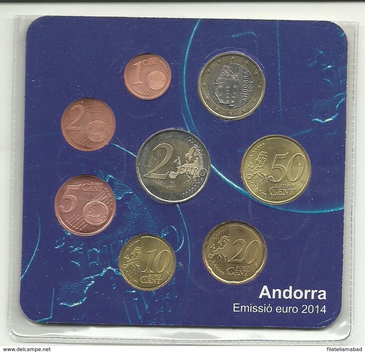 ANDORRA SERIE DE EUROS PARA RESIDENTES 2014. OFERTA ESPECIAL   (M. C.05.18) - Andorre