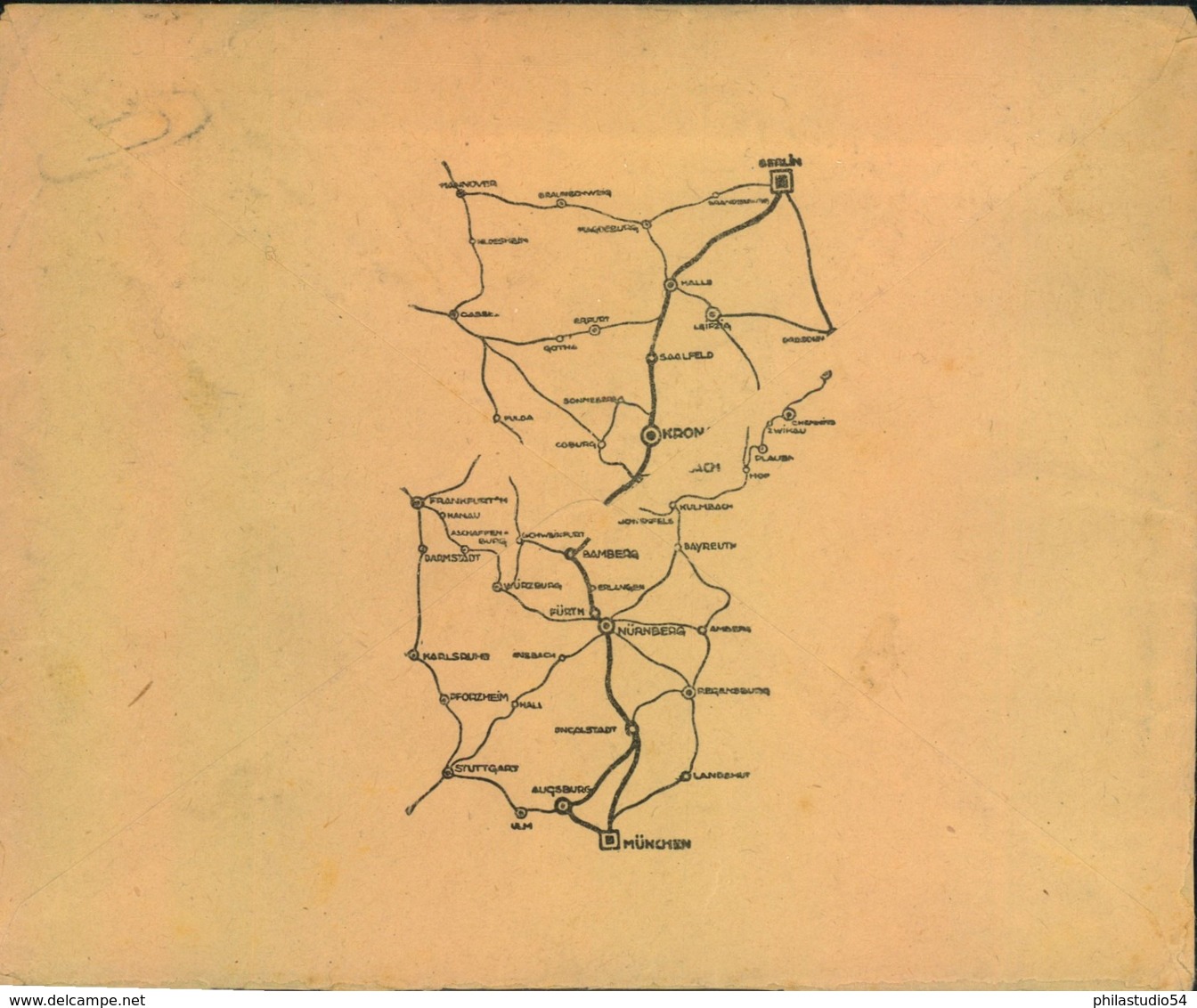 1923, Firmenbrief Ab "KRONACH 12. JUL 23" Mit 16 "Holztauben" (Mi 218 (2), 236 (4), 237 (10) - Other & Unclassified