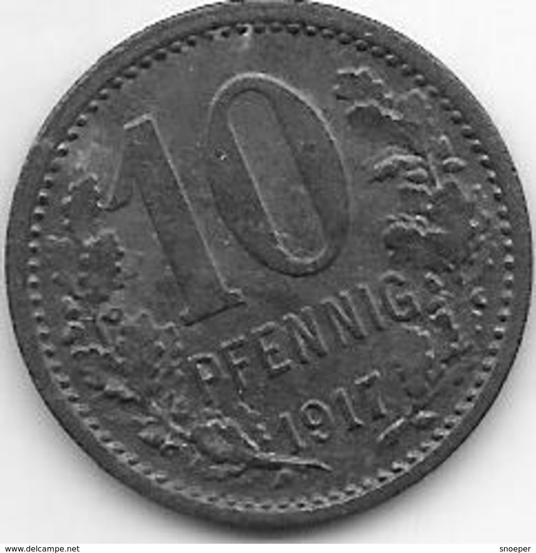 Notgeld Bonn 10 Pfennig 1917 Zn 1792.2 - Autres & Non Classés