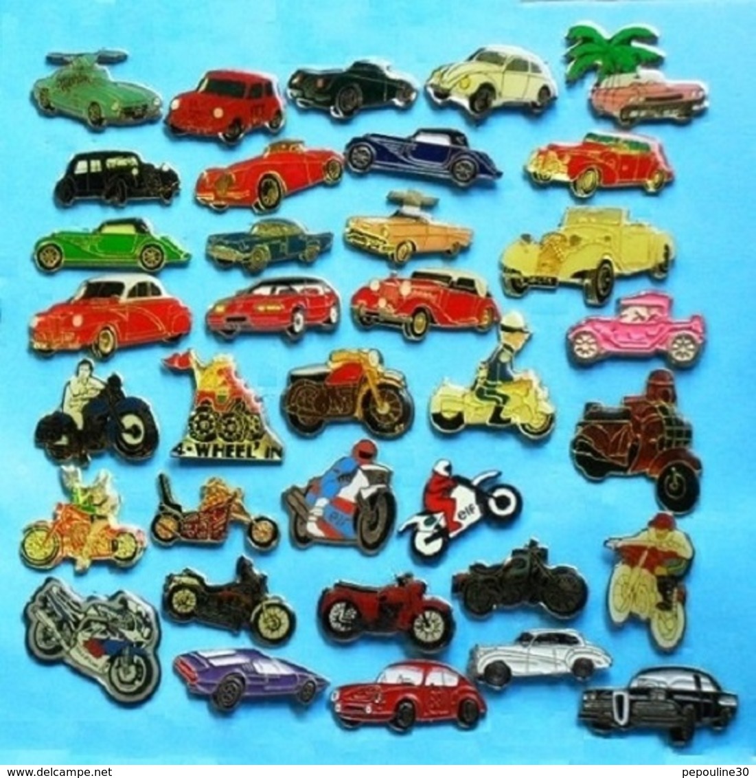 35 + 5 PIN'S  //  ** 40 VOITURES & MOTO / SPORTS / ROUTIERES ET CITADINES ** - Lots