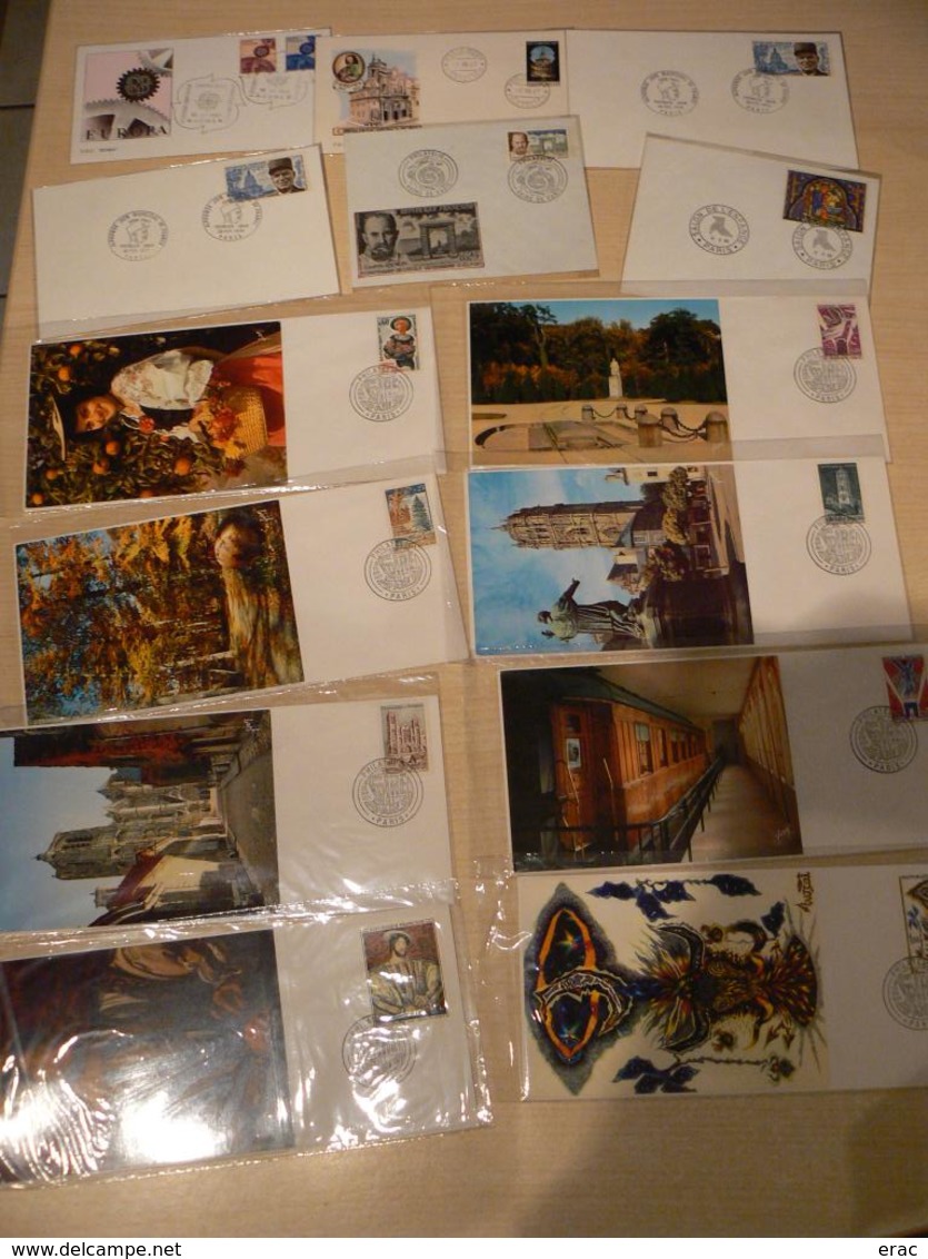 France - Lot d'enveloppes et cartes (900 g environ) - Foire de Paris essentiellement