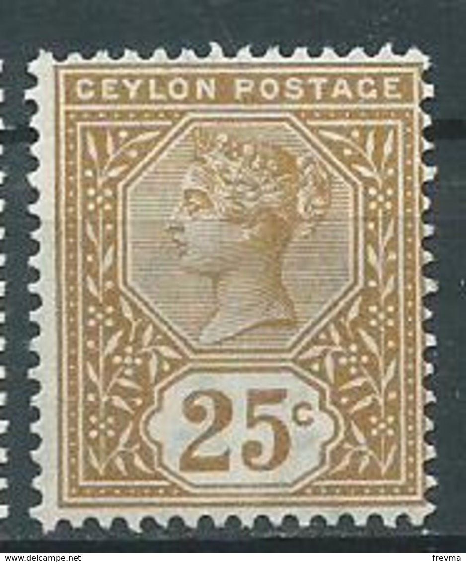 Timbre Ceylon Yvt 109 Neuf * - Ceylon (...-1947)