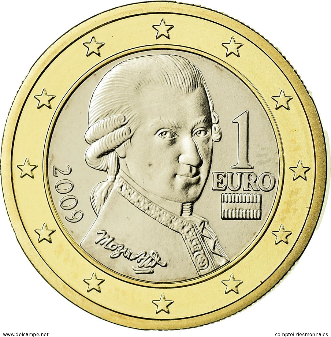 Autriche, Euro, 2009, SPL, Bi-Metallic, KM:3142 - Autriche