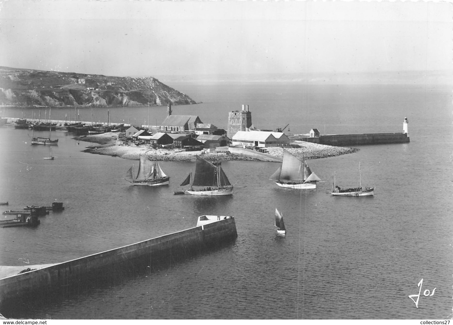 29-CAMARET-SUR-MER- VUE DU SILON AVEC SON CHATEAU - Camaret-sur-Mer