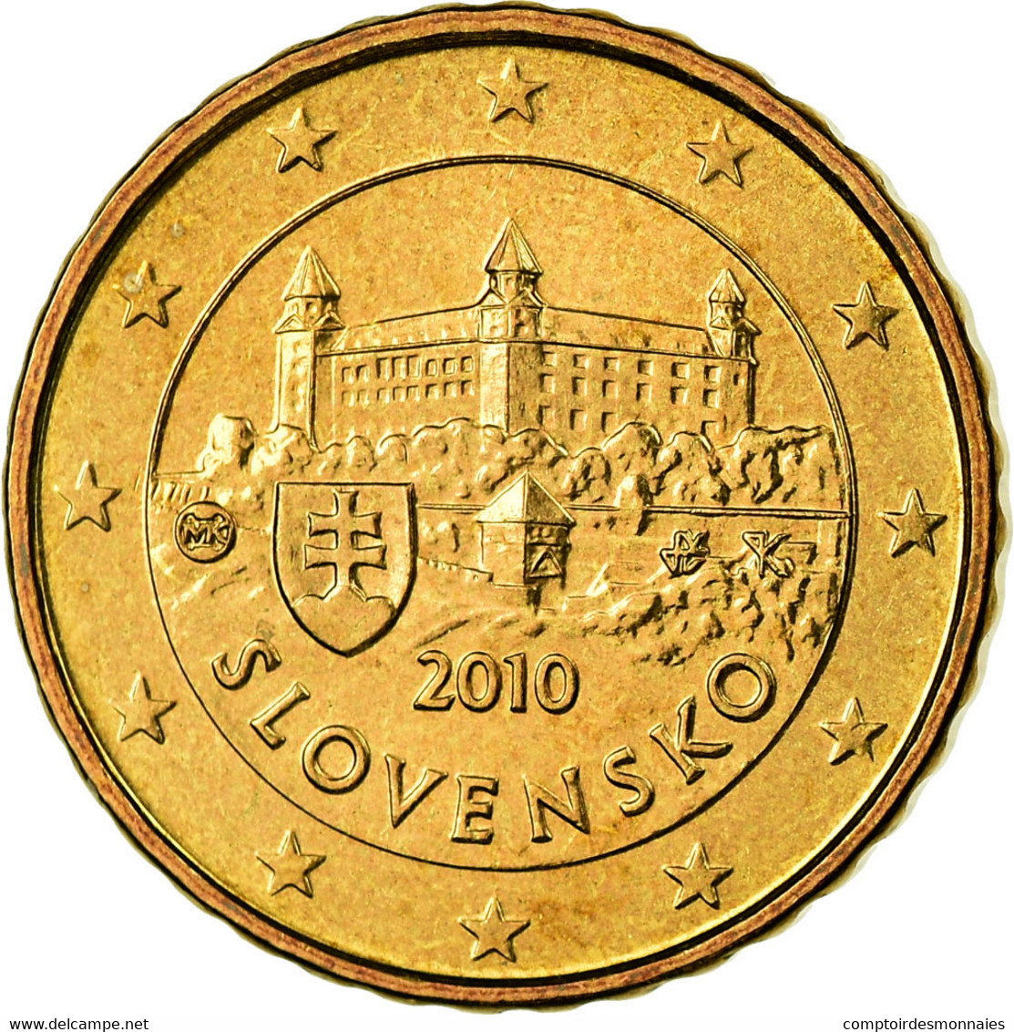 Slovaquie, 10 Euro Cent, 2010, SPL, Laiton, KM:98 - Slovakia