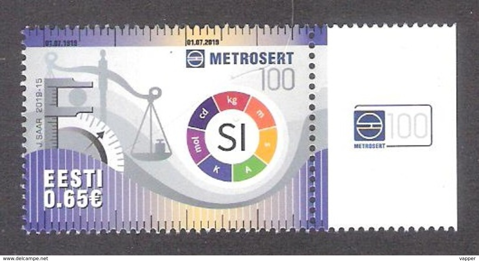 100th Anniversary Of Metrosertt Estonia 2019 MNH Stamp  Mi 957 - Autres & Non Classés