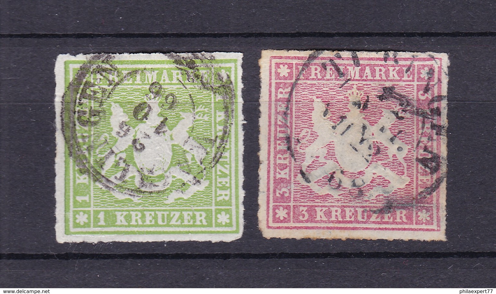 Wuerttemberg - 1865 - Michel Nr. 30/31 - 20 Euro - Sonstige & Ohne Zuordnung